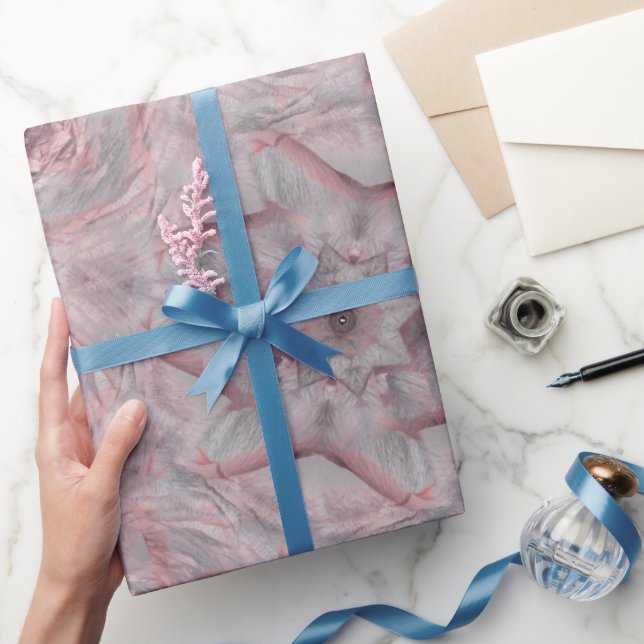 Muted Rose Brooch Wrapping Paper (Gifting)
