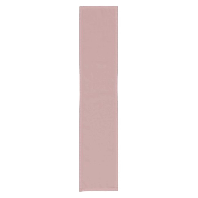 Muted Rouge Pastel Pink Solid Colour SW 6304 Short Table Runner (Front)