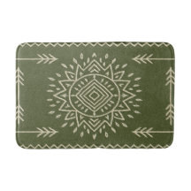 Muted Sage Green Bathroom Mat