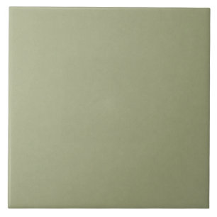Muted Sage Green Cottage Kitchen Field Ceramic Tile