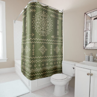 Muted Sage Green Shower Curtain