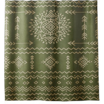 Muted Sage Green Shower Curtain