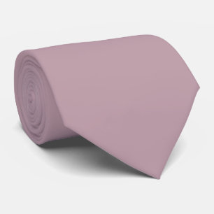 Muted Soft Grayish Pink Rose Solid Color Tie