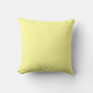 Muted Solid Light Yellow Cushion