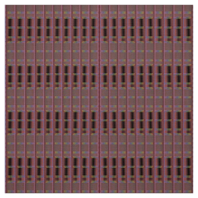 Muted Sombre Burgundy Abstract-Patterned Fabric (Swatch)