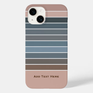Muted Subdued Earthy Colour Stripes Case-Mate iPhone 14 Case