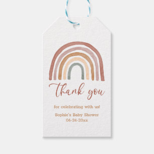 Muted Tones Boho Rainbow Thank You Classic Round S Gift Tags