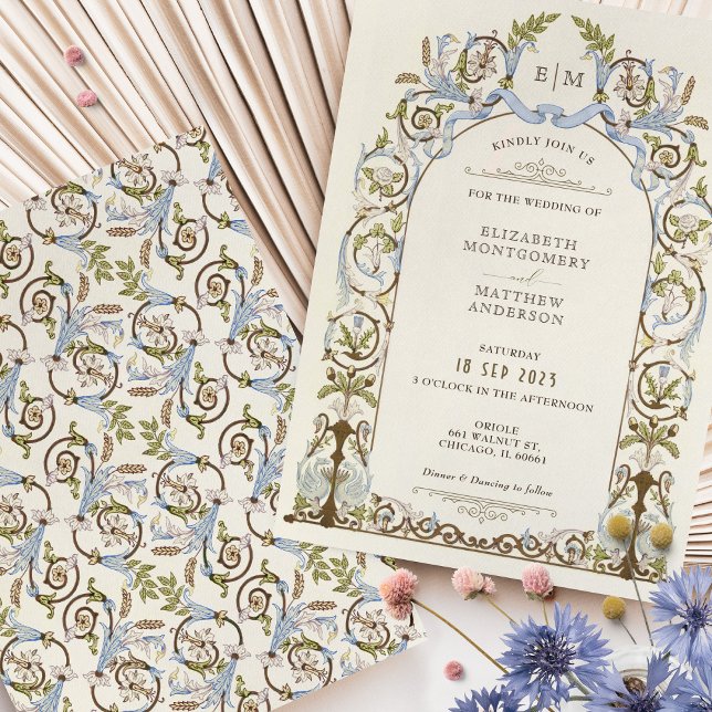 Muted Victorian Royal Elegance Wedding Invitations (Creator Uploaded)