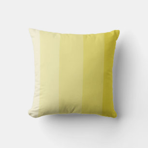 Muted Yellow Ombre Stripe Cushion