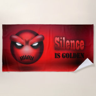 Mutemoji Beach Towel