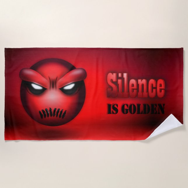 Mutemoji Beach Towel (Front)