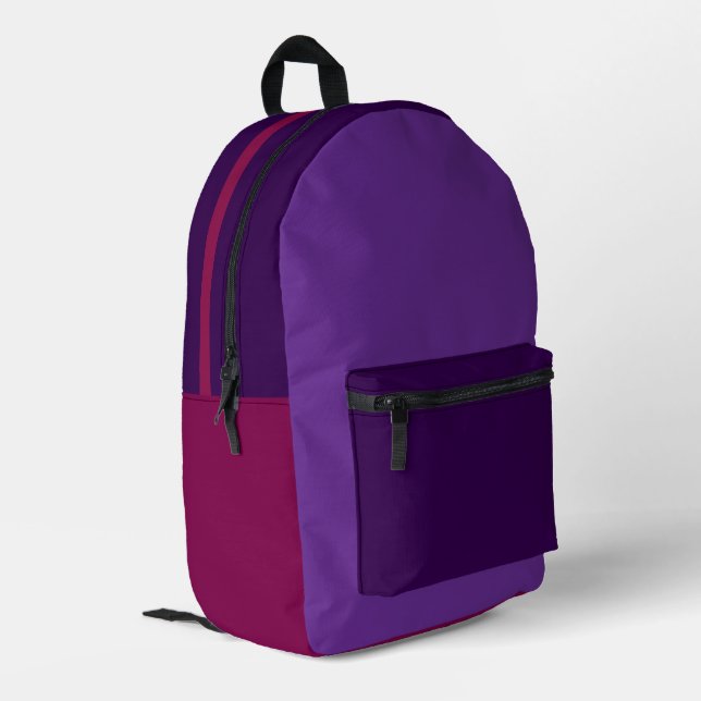 Muti-Color Purple Backpack (Back Corner Left)