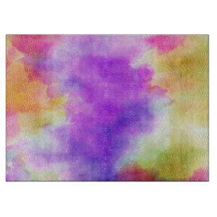 Mutil-colour Decorative Glass Cutting Board