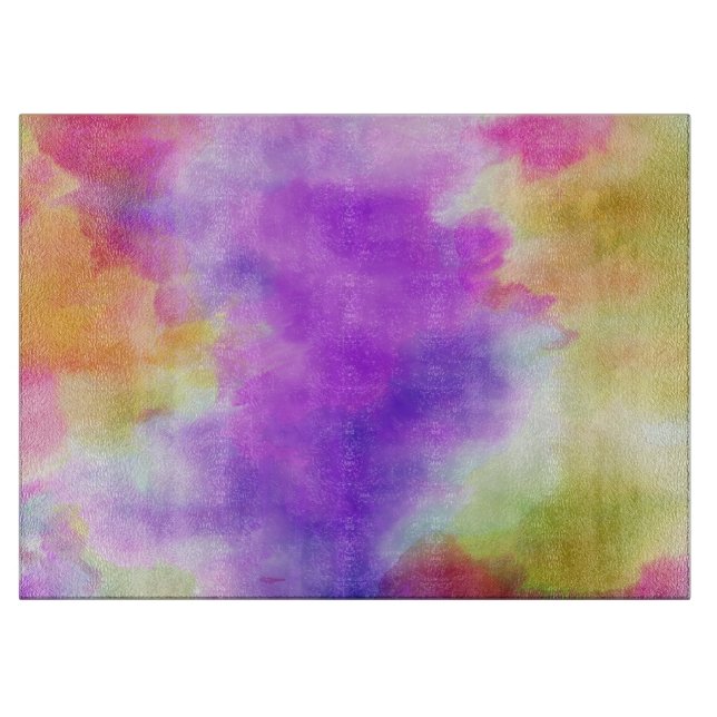 Mutil-colour Decorative Glass Cutting Board (Front)