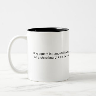 Mutilated Chessboard Two-Tone Coffee Mug