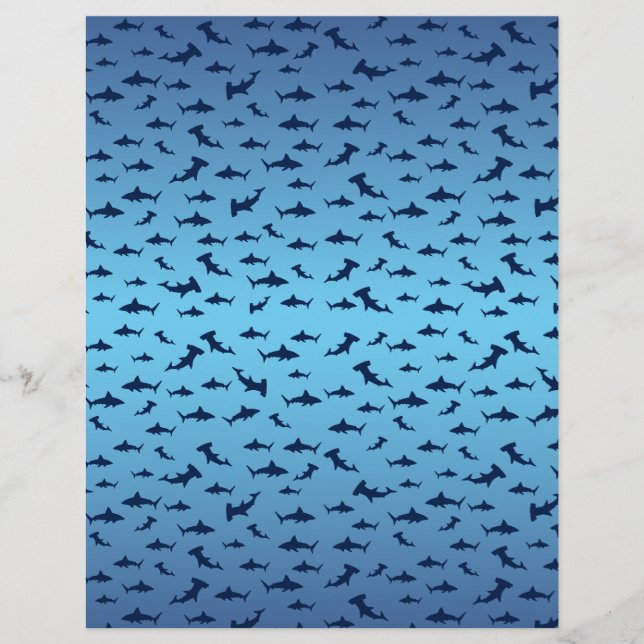 Mutilple Hammer Head Sharks (Front)