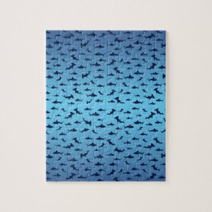 Mutilple Hammer Head Sharks Jigsaw Puzzle