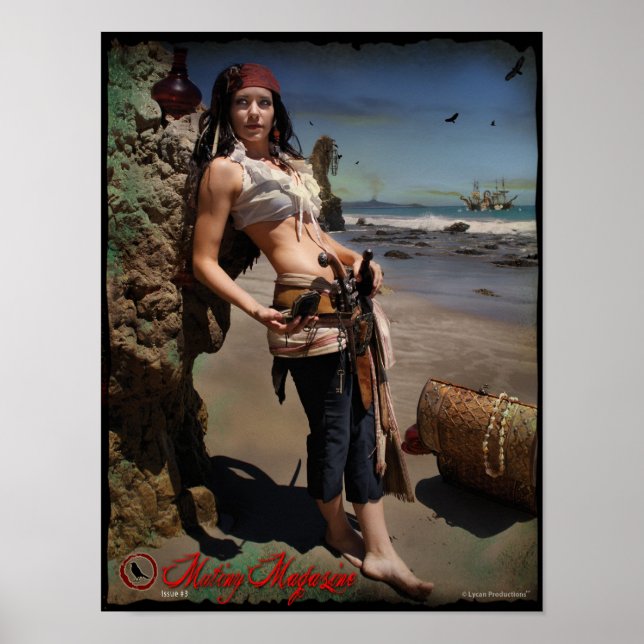 Mutiny Magazine Issue 3 Back Cover Pinup (small) Poster (Front)