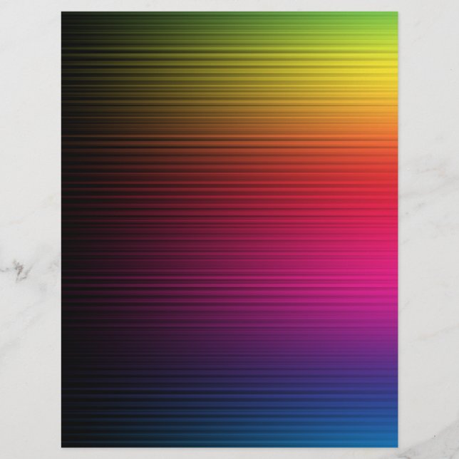 MUTLI-COLORED RAINBOW GRADIENT BACKGROUNDS STRIPES FLYER (Front)