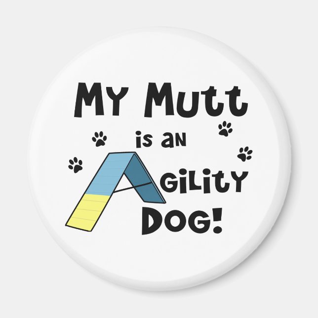 Mutt Agility Dog Magnet (Front)