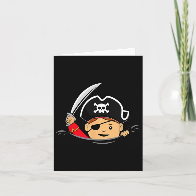 Mutter Werdende Mama Mutterschaft Pregnant Pirate  Card (Front)