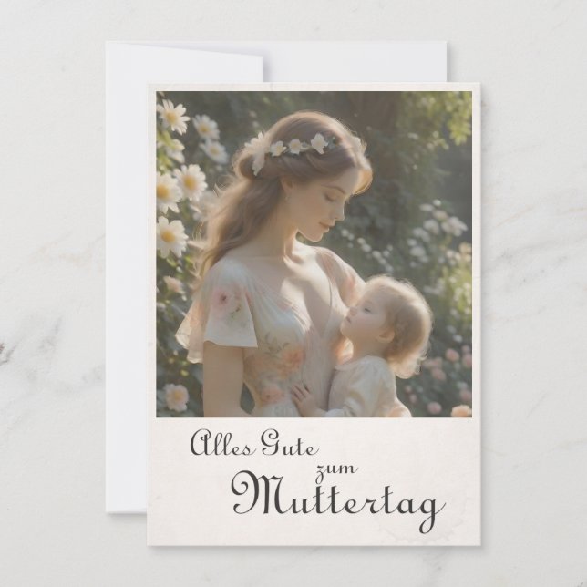 Muttertag – Eine zärtliche Umarmung im Garten (Front)