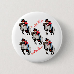 Mutton Busting Button Western Party Favours