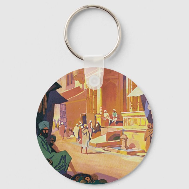 Muttra ~ Krishna Temple Key Ring (Front)