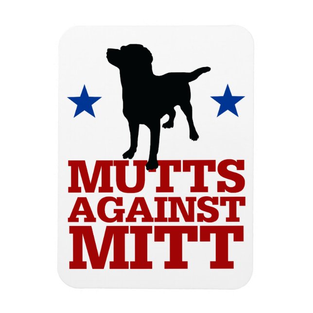 Mutts Against Mitt Magnet (Vertical)