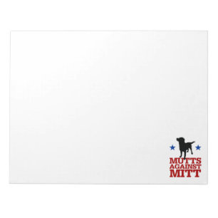 Mutts Against Mitt Notepad