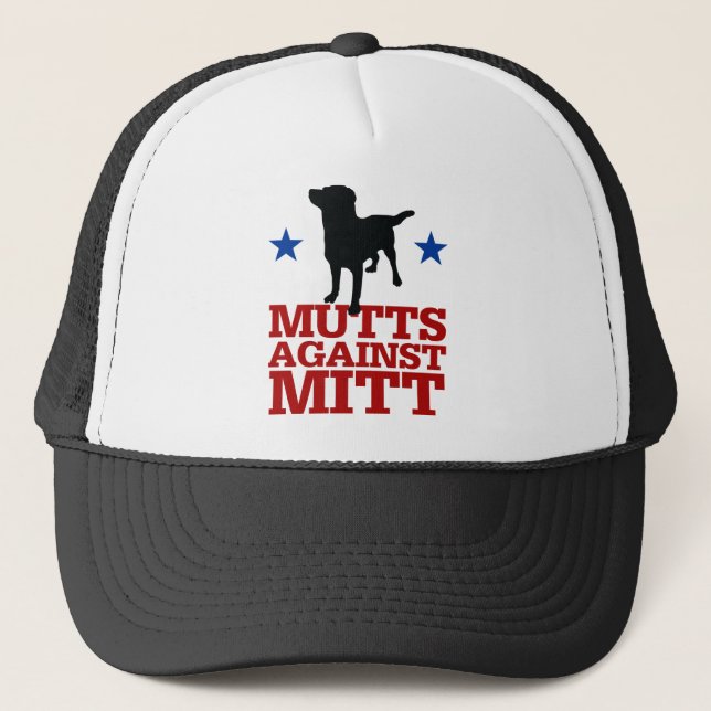 Mutts Against Mitt Trucker Hat (Front)