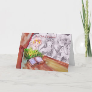 Mutual Birthday on Christmas Day Holiday Card