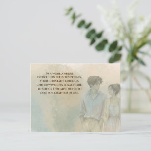 Mutual Gratitude Love Quote Postcard Gentle Pres