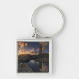 Muxia Lighthouse Galicia, Spain Key Ring