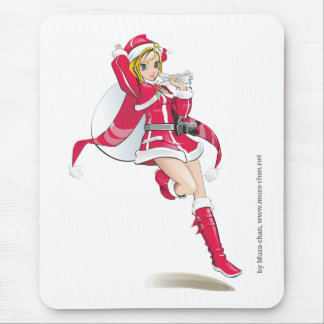 Muza-chan Santa girl Mouse Pad