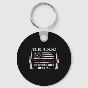 Muzzleloader Accessories Rifles Usa Flag Deer Fire Key Ring