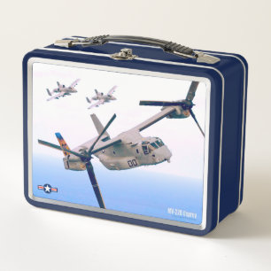 MV-22B OSPREY METAL LUNCH BOX