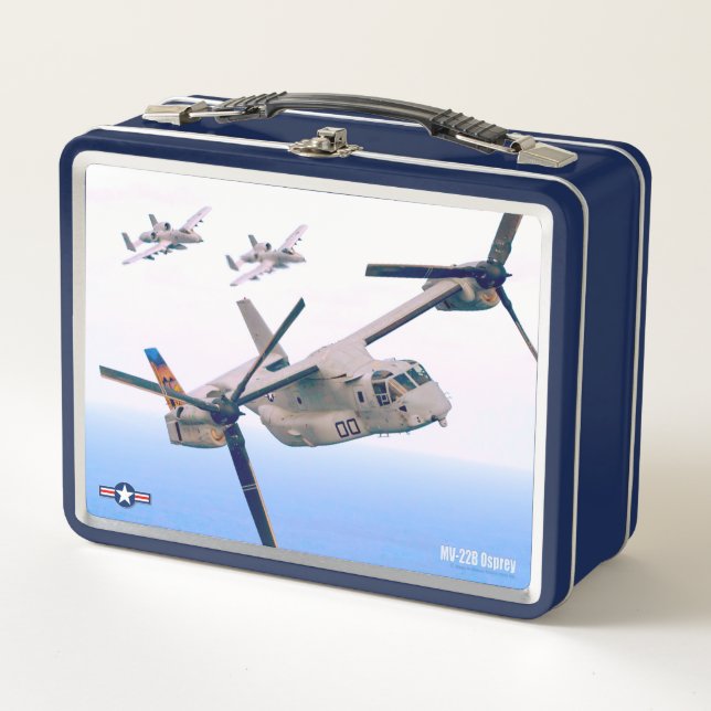 MV-22B OSPREY METAL LUNCH BOX (Front)