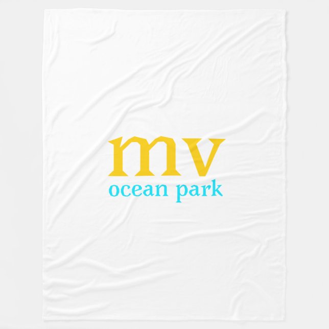 MV Ocean Park Fleece Blanket (Front)