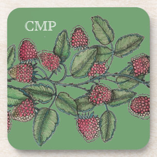 MV Raspberry Bramble Cork Coaster