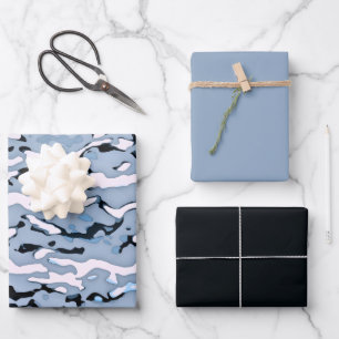 MVB Cameo Light Blue Design Wrapping Paper Sheet