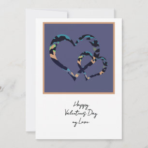 MVB Camo Hearts-Happy Valentines Day my love Invitation