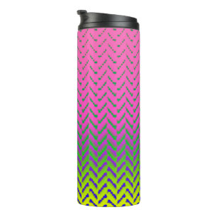 MVB Chevron Rainbow Pink Design Tumbler