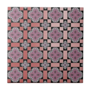 MVB Chic Gerbera Flower Pink Slick Tile