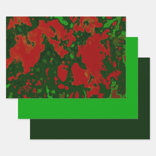 MVB Christmas Marble Design Wrapping Paper Sheet (Set)