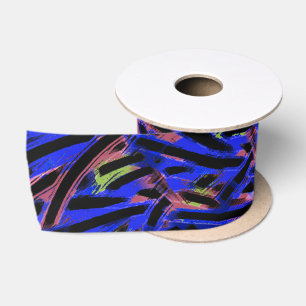 MVB Ethnic Swirl Weave -Jewel tone Satin Ribbon