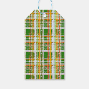 MVB Fall Plaid Green/Orange/Yellow Design Gift Tags