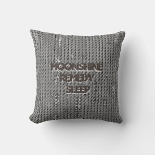 MVB Faux Burlap Throw Pillow-Torn/BlueMoonshine Cushion