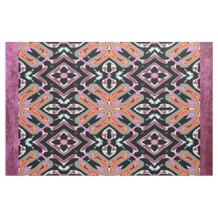MVB Geometric Faux Pink Suade Fabric-Design 1 Fabric