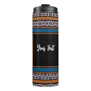 MVB Mexican Monogram Able Accent Border design Thermal Tumbler